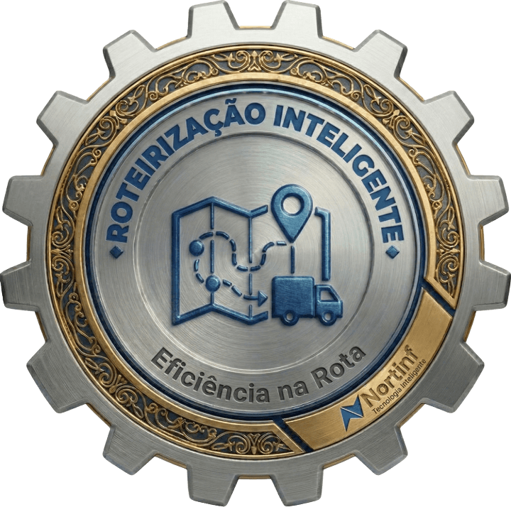 Selo Roteirização Inteligente - Certificação Frota Inteligente Nortinf